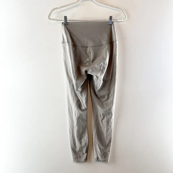 Varley High Rise Compression Workout Leggings Gray Medium - Image 4