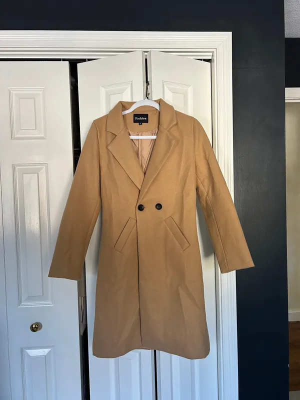 Amazon pea coat tan jacket  - Image 2