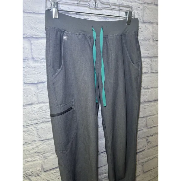 Figs Scrub Pants Women Small Gray Zamora Jogger Technical Collection Heath Care - Image 6