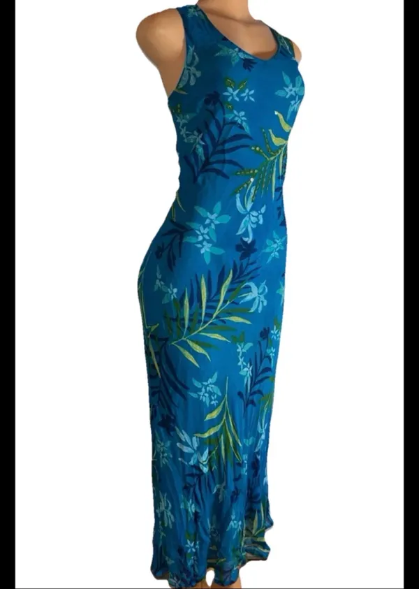 Long formal dress Blue - Image 2