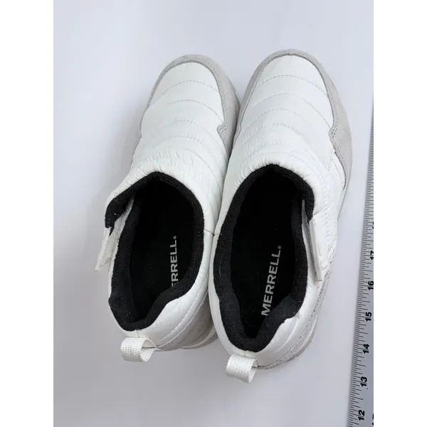 Merrell Alpine Moc Strap Polar White Insulated Lug Shoes 9 Puffer Traction‎ Snow - Image 8