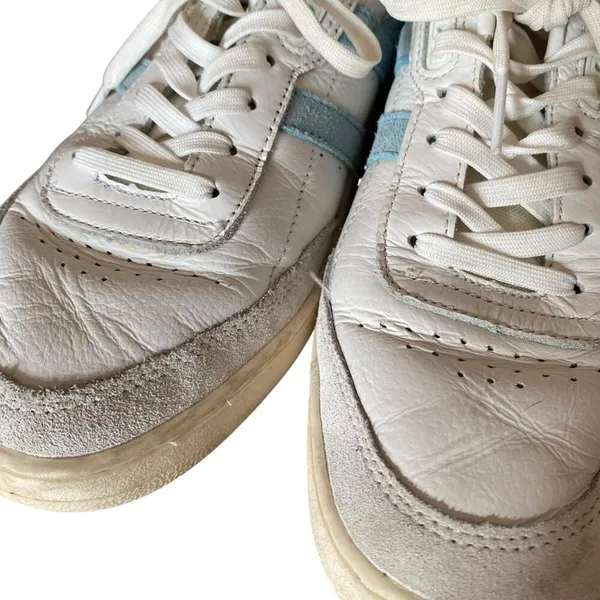 Gola Falcon White Blue Lavender Leather Classic Sneakers size 10 - Image 6