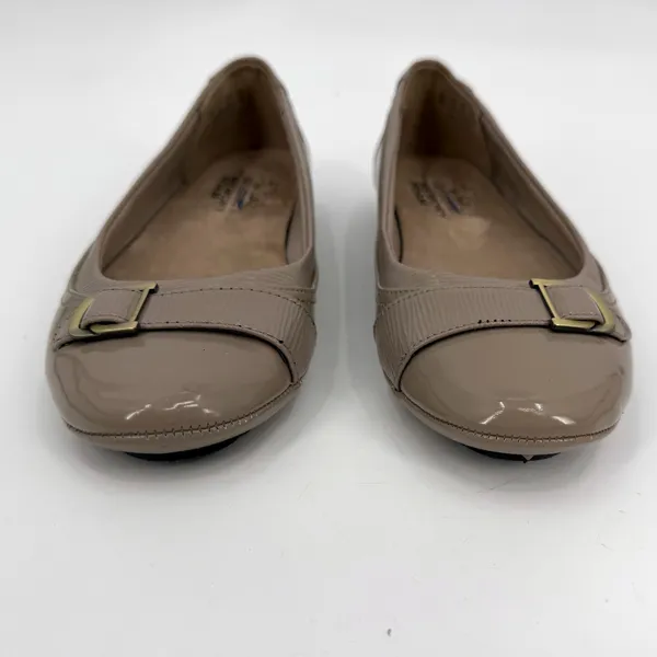 Life Stride Velocity Flats Womens 8 M Venti Taupe Patent Memory Foam Slip On - Image 3