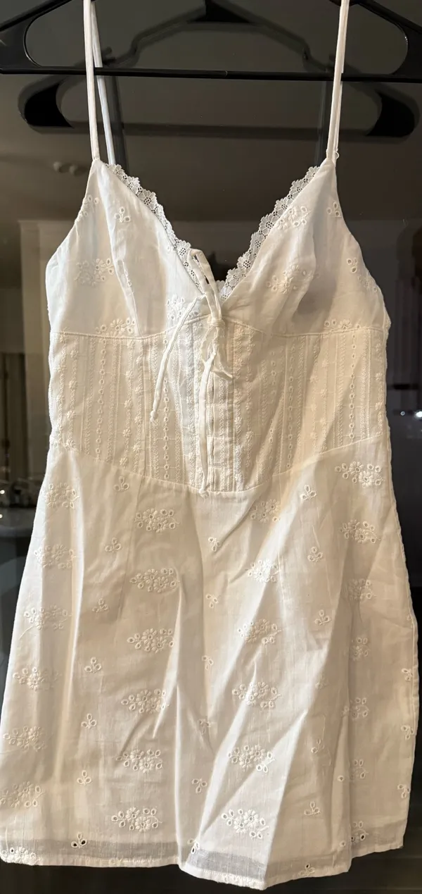 White Mini Dress - Image 3
