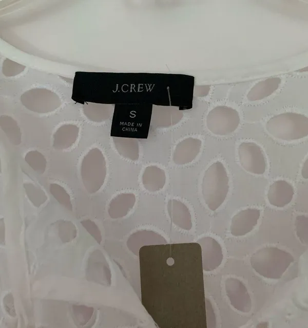 NEW J Crew Tiered Top in Embroidered Eyeles - Image 5