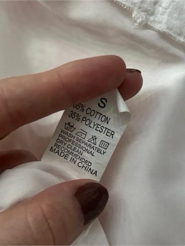 White floral dress (Ready To Ship) - Image 10
