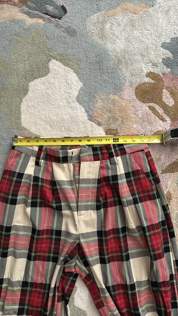 Urban Outfitters Red Plaid Pants - Image 9