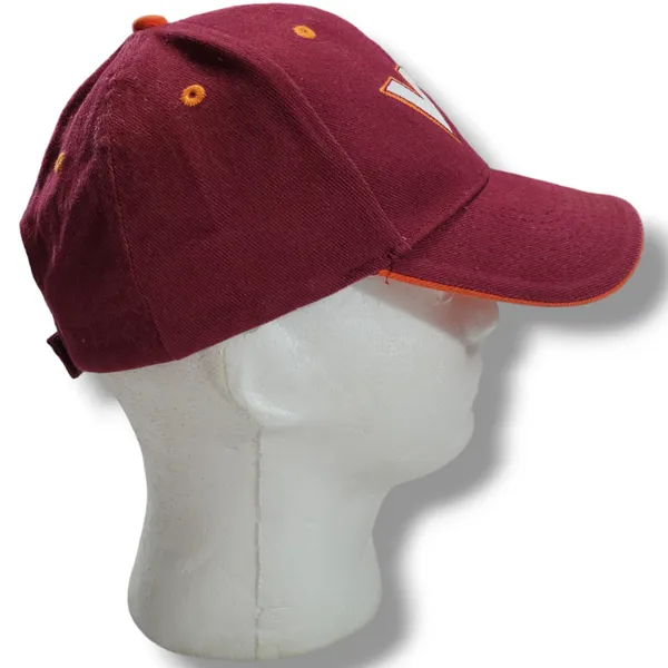 Signatures Apparel Virginia Tech Hokies Hat OSFM - Unisex Strap Back Cap Embroidered - Image 4
