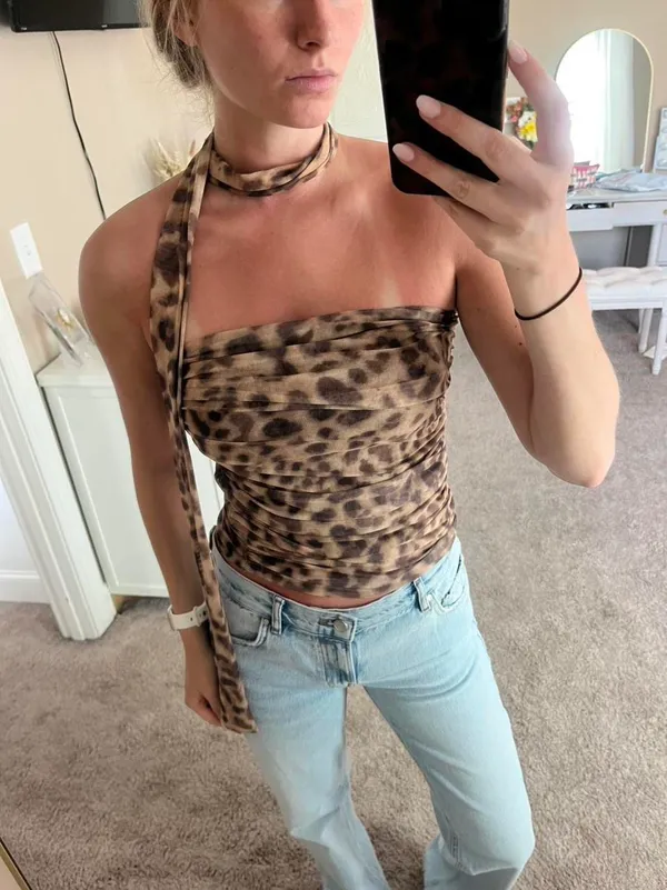 Forever 21 Cheetah printed top - Image 2