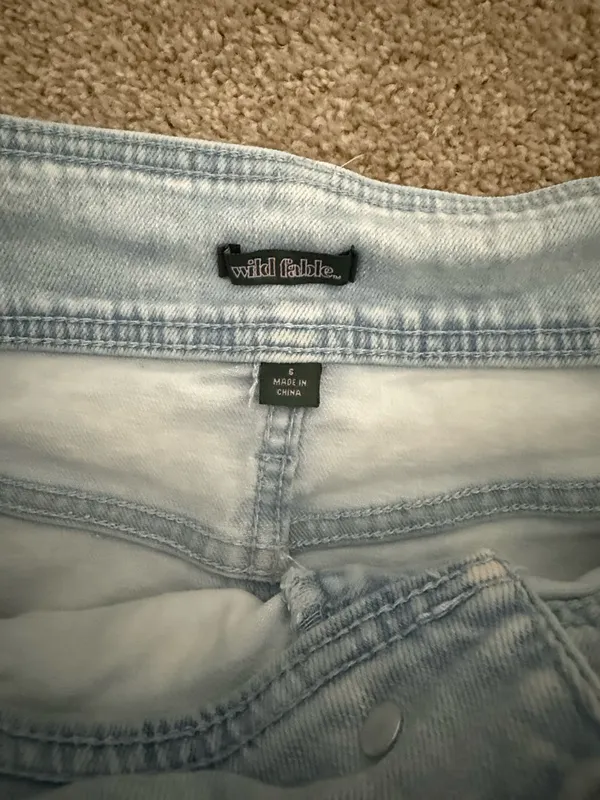 Wild Fable Light Wash Denim Skirt - Image 3