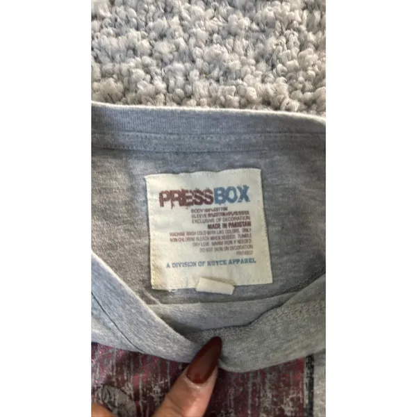 Pressbox Alabama Crimson Tide Women Size XL Shirt Gray Red Long Sleeve - Image 2