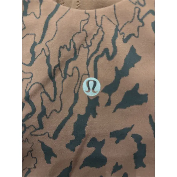 Lululemon Align High Neck Tank Top Size 2 Ancient Copper Camo Contour Jacquard - Image 3