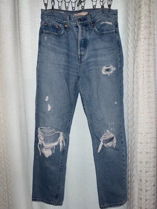 Levi’s Wedgie Straight Ankle Button Fly Jeans - Image 5