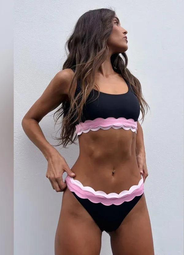Beach Riot Marin Top Sweet Berry Wave, Size XSmall , $98 - Image 4