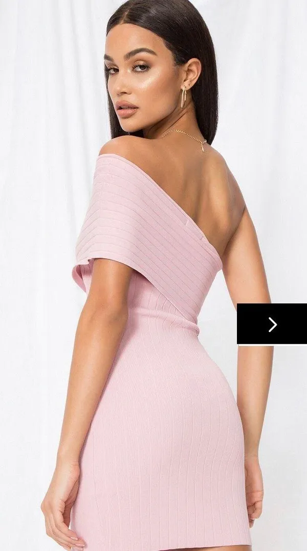 Revolve Pink One The Shoulder Mini Dress - Image 2