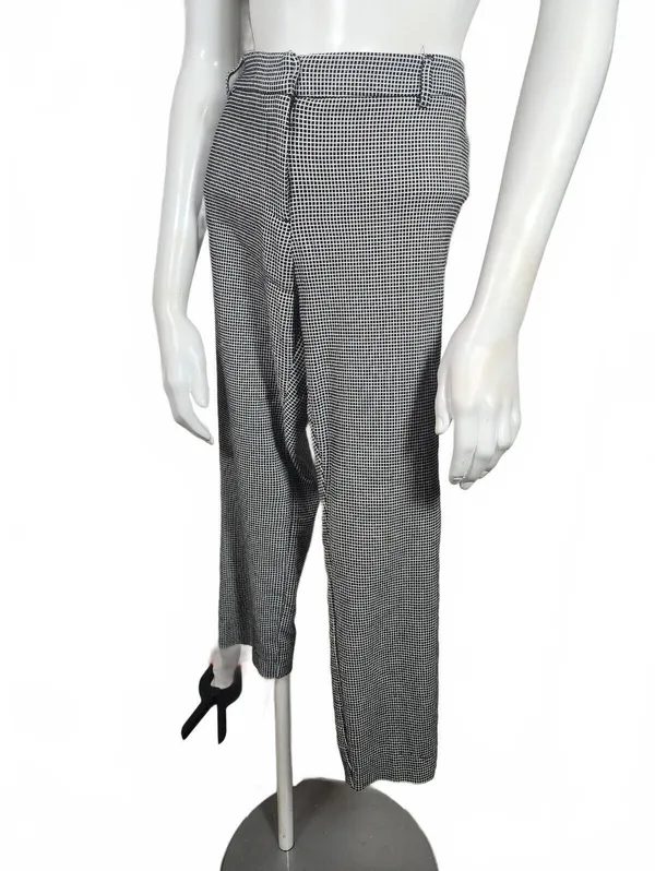 Carolina Belle Women's Black and White Checkered Dress Pants Size 12 - Image 2