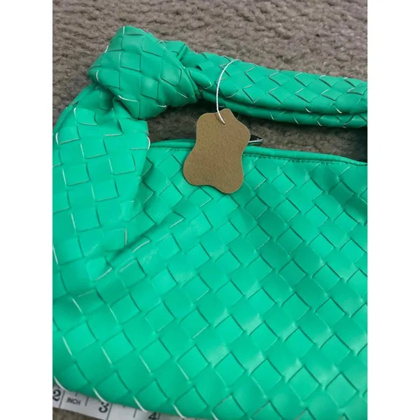 Purse fun green hand carry new unused 8.5x10 inch - Image 3