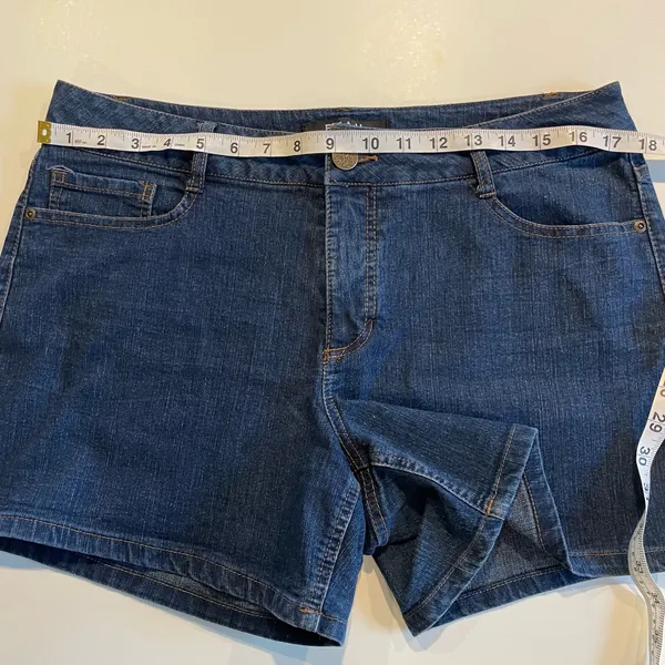 Beau Dawson Denim Jean Shorts Women’s Size 12 Blue Stretch Comfort - Image 9