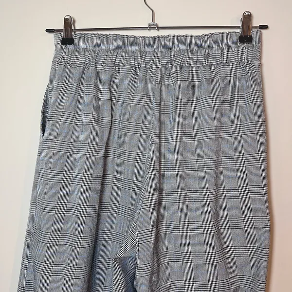 Anthropologie Amadi Plaid Pleated High Rise Wide Leg Trouser Pants M - Image 7