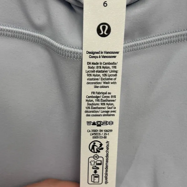 NWT lululemon Align High-Rise Pant 28" size 6 Starch Blue Authentic - Image 9