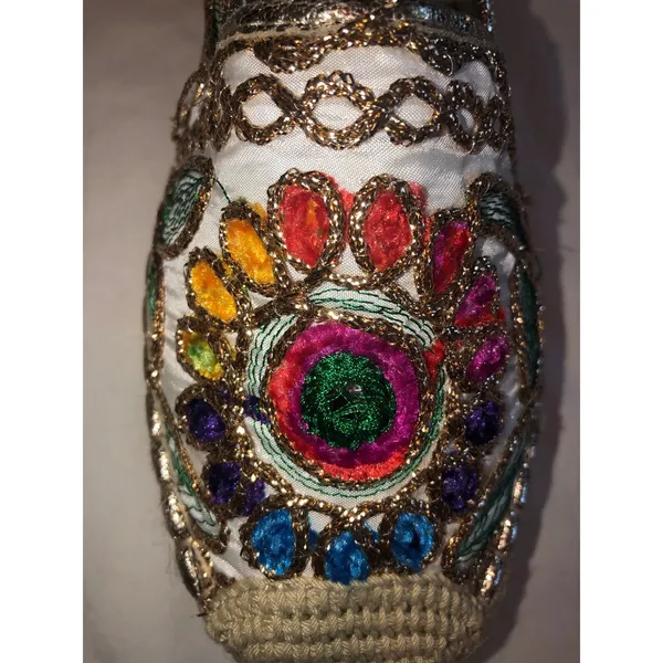 Patrizia Spring Step Maylis Embroidered Espadrilles Size 39 8-8.5 Boho Flats - Image 4