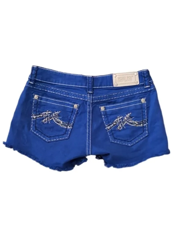 Miss Me Royal Blue Shorts Size 29 - Image 10