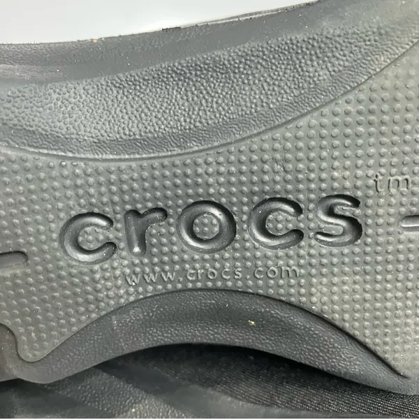Crocs duet busy day 2.0 Satya mule flat black women’s size 7 casual minimalist‎ - Image 9