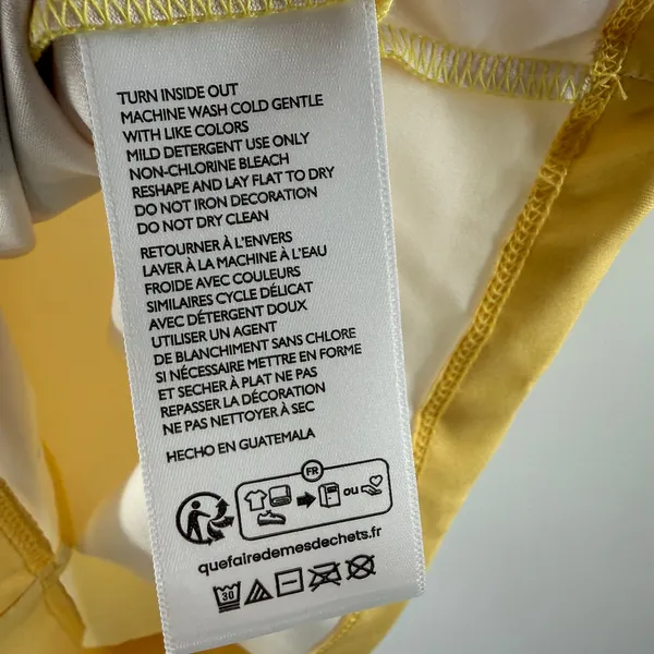 Urban Outfitters Tank SZ Small NEW Mercedes Daisy Graphic BoatNeck Yellow Y2K - Image 12