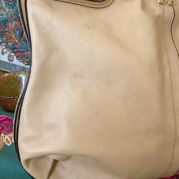 Coach Light Beige Leather‎ Bag - Image 4