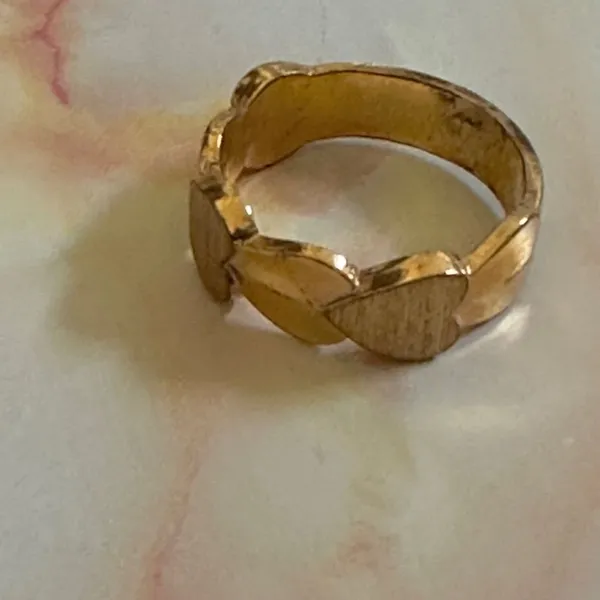 14k HGE gold heart ring - Image 5