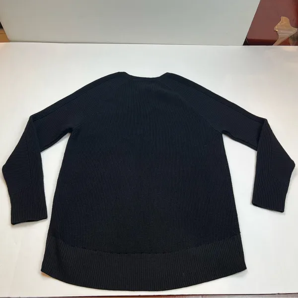 Athleta Women Black Hanover Merino Wool Blend V-Neck Sweater Top Athletic SZ XS‎ - Image 10