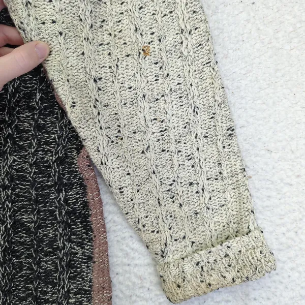 Vintage 1995 Debra Lubell Color Block‎ Knit Sweater Pockets 90s Women's Medium - Image 8