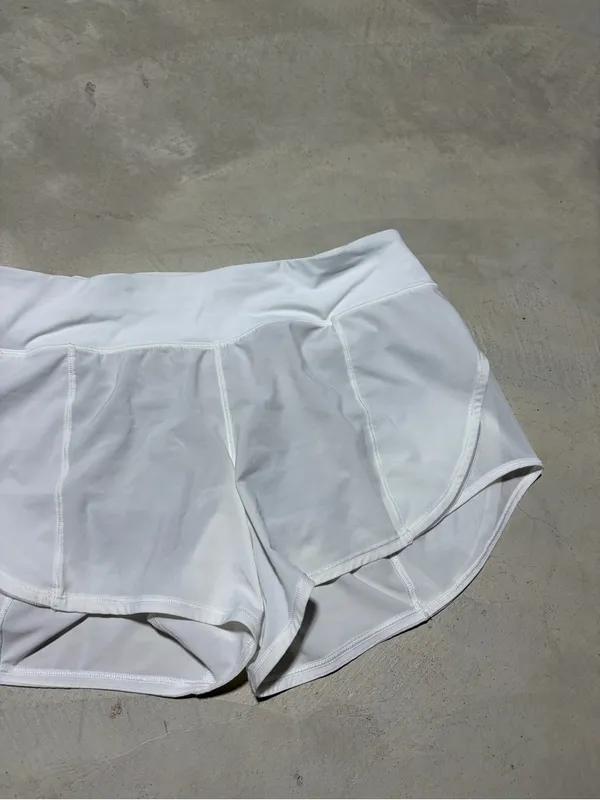Lululemon White Women's Active Shorts - Lightweight Running Shorts 8 - Image 5