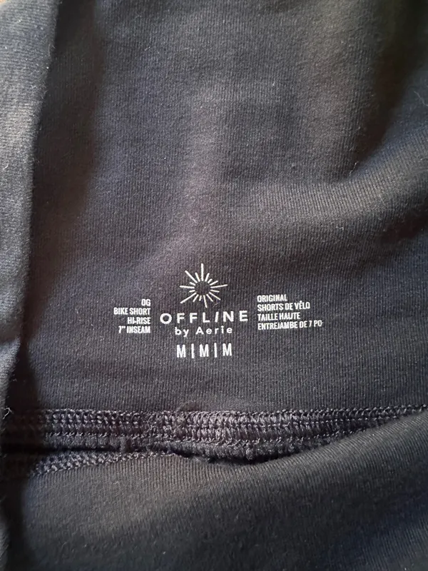 Black Aerie Biker Shorts - Image 2