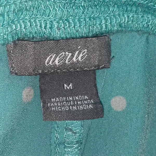 Aerie‎ Polka Dot Sleep Shorts Medium Blue Lounge Pajama Shorts - Image 3
