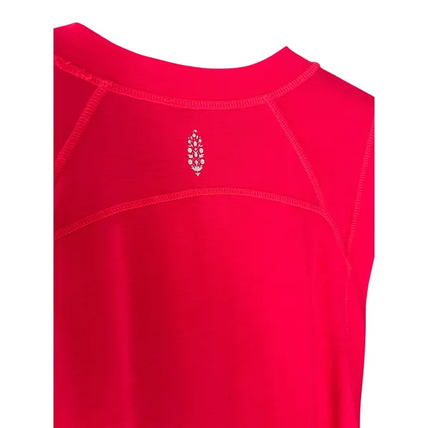 Free People FP Movement Tempo Tunic Size Small Pink Electric Sunset Workout Top - Image 6