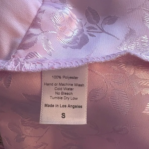 LUCY IN THE SKY 2 Piece Maui Jacquard Satin Set in Pink, Small - Image 4
