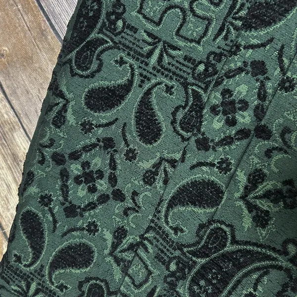 Urban Outfitters White Green Black Antoinette Strapless Brocade Paisley Romper - Image 8