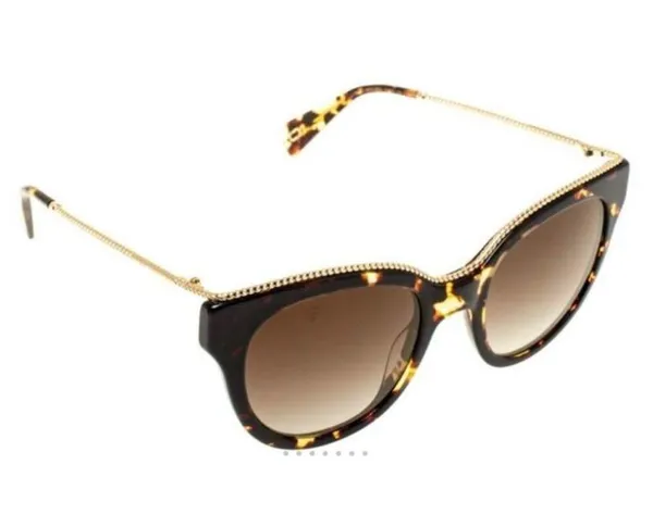 Marc Jacobs Brown Tortoise Gradient 165/S Twisted Temple Cat Eye Sunglasses - Image 4