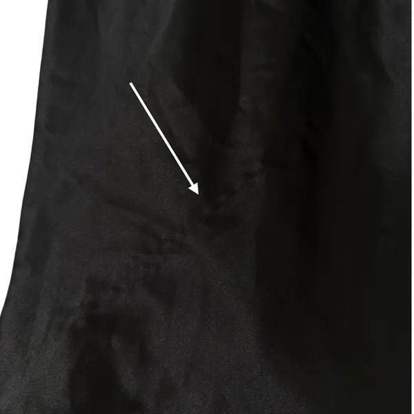 Lulus Drew Black Satin and Chiffon Midi Slip Dress size Medium - Image 6