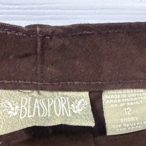 Women's Classic Brown Straight Leg Pants Size 12 - Image 3