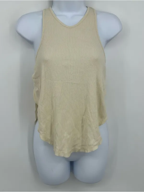 Intimately Free People Cream Boho Tank Top Size Small Basics Lightweight - Image 3