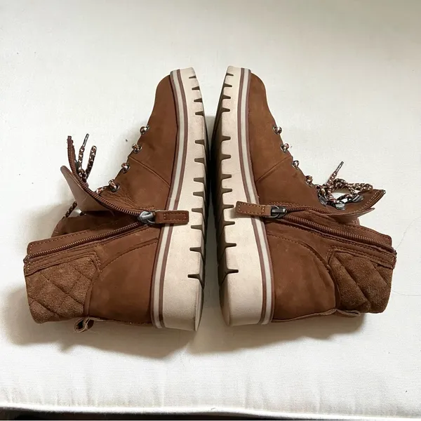 Caslon Hanley Brown Water Resistant Lace Up Boots Size 7.5 - Image 7
