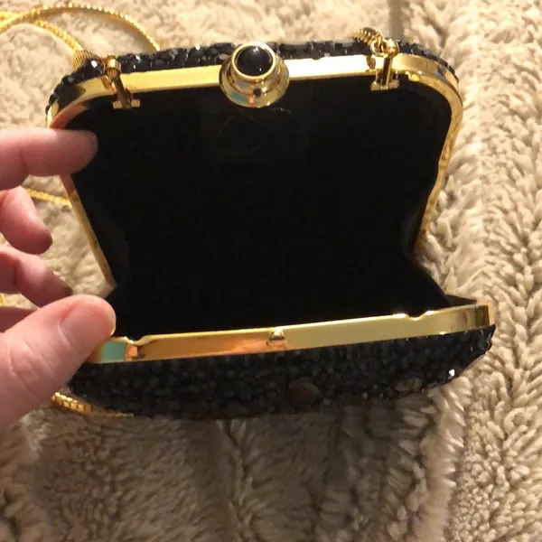 Beaded Black Purse/Clutch - Image 2