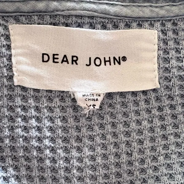 DEAR JOHN Blue Long Sleeve Thermal Shirt - Image 4