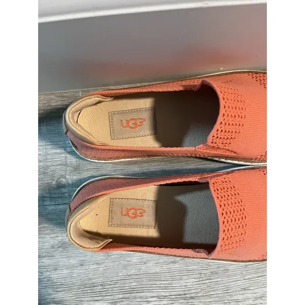 Ugg Sammy Slip On Comfort Knit Sneakers Coral Women's Size 7 - Image 5