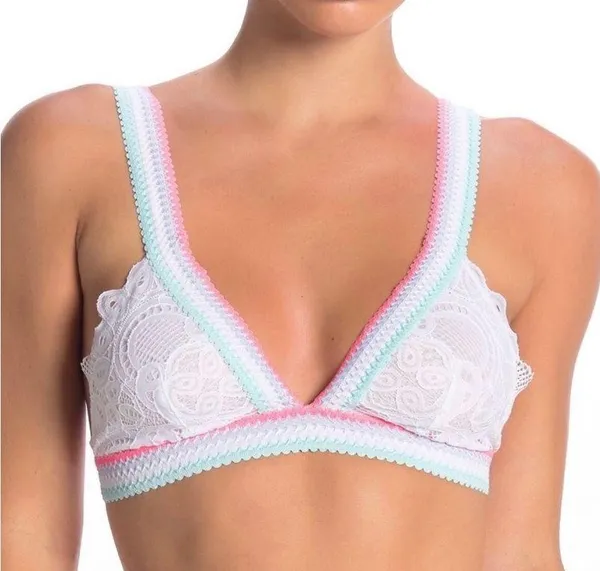 Free People Mika Lace Triangle Bralette - Image 4