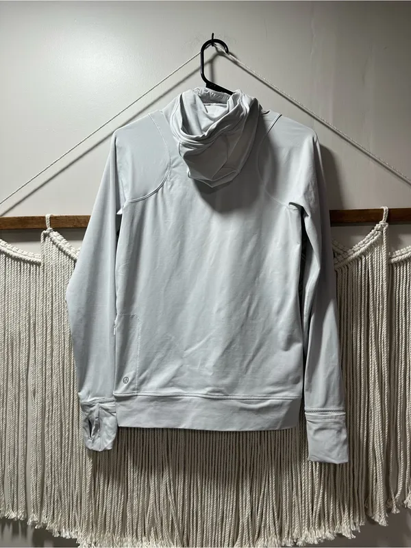 lululemon athletica Light Gray Hooded Pullover - Image 5