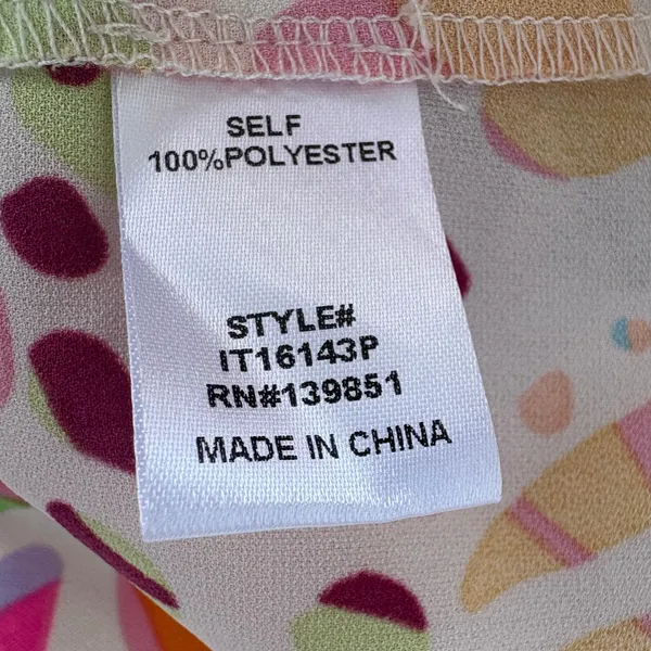 Oddy Shirt Sz 2X Colorful Ruffle‎ Puff Sleeve Blouse Pink Whimsical Relaxed Boho - Image 8