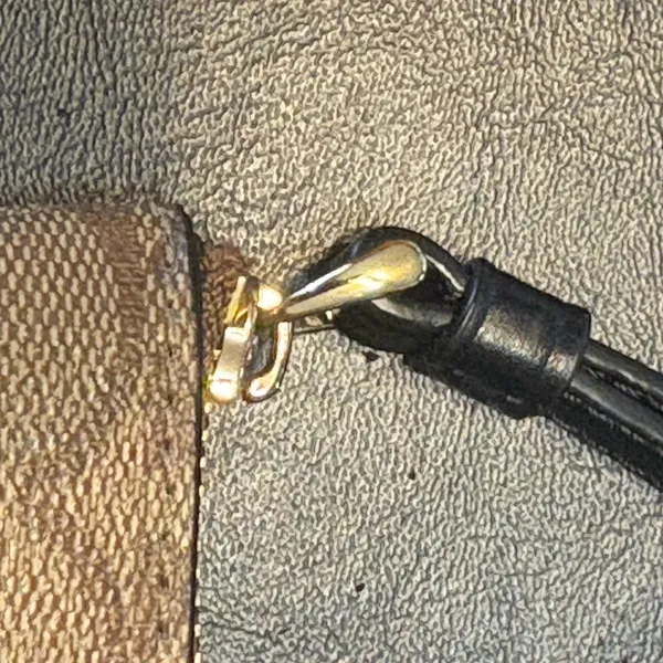 Coach Corner Zip Wristlet In Signature Canvas With Stripe - Image 8
